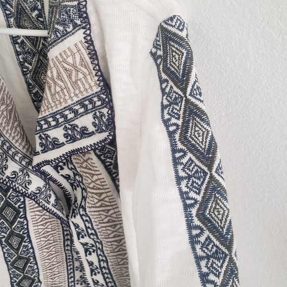 soft surroundings brand poncho style jacket, size M barely worn - Picture 2 of 3